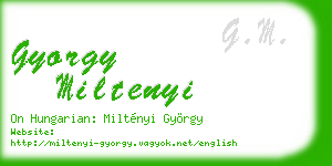 gyorgy miltenyi business card