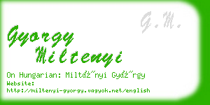 gyorgy miltenyi business card